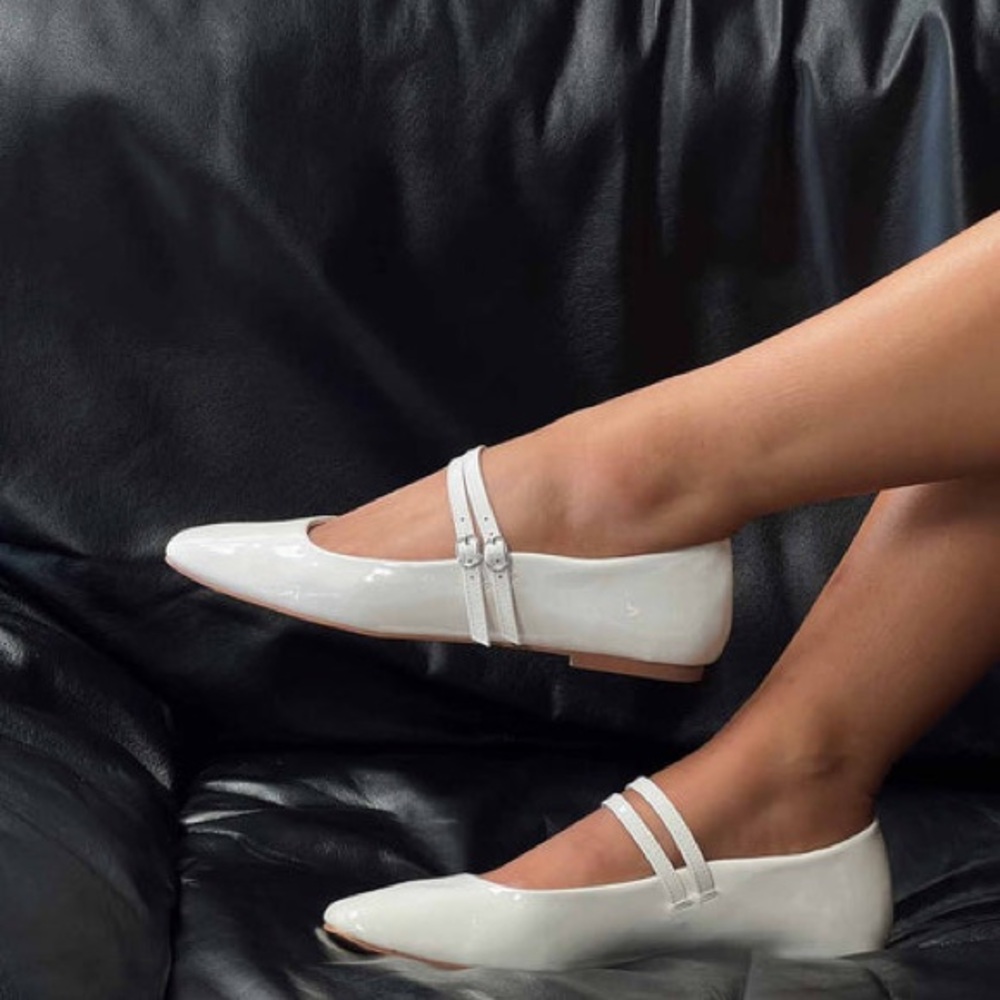 Princess Polly Billini Finnegan Ballet Flats Bone